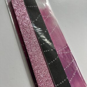 Nail File Duo (2 Nail Files) - Glitter Pink & Celestial Black NIB/NWT